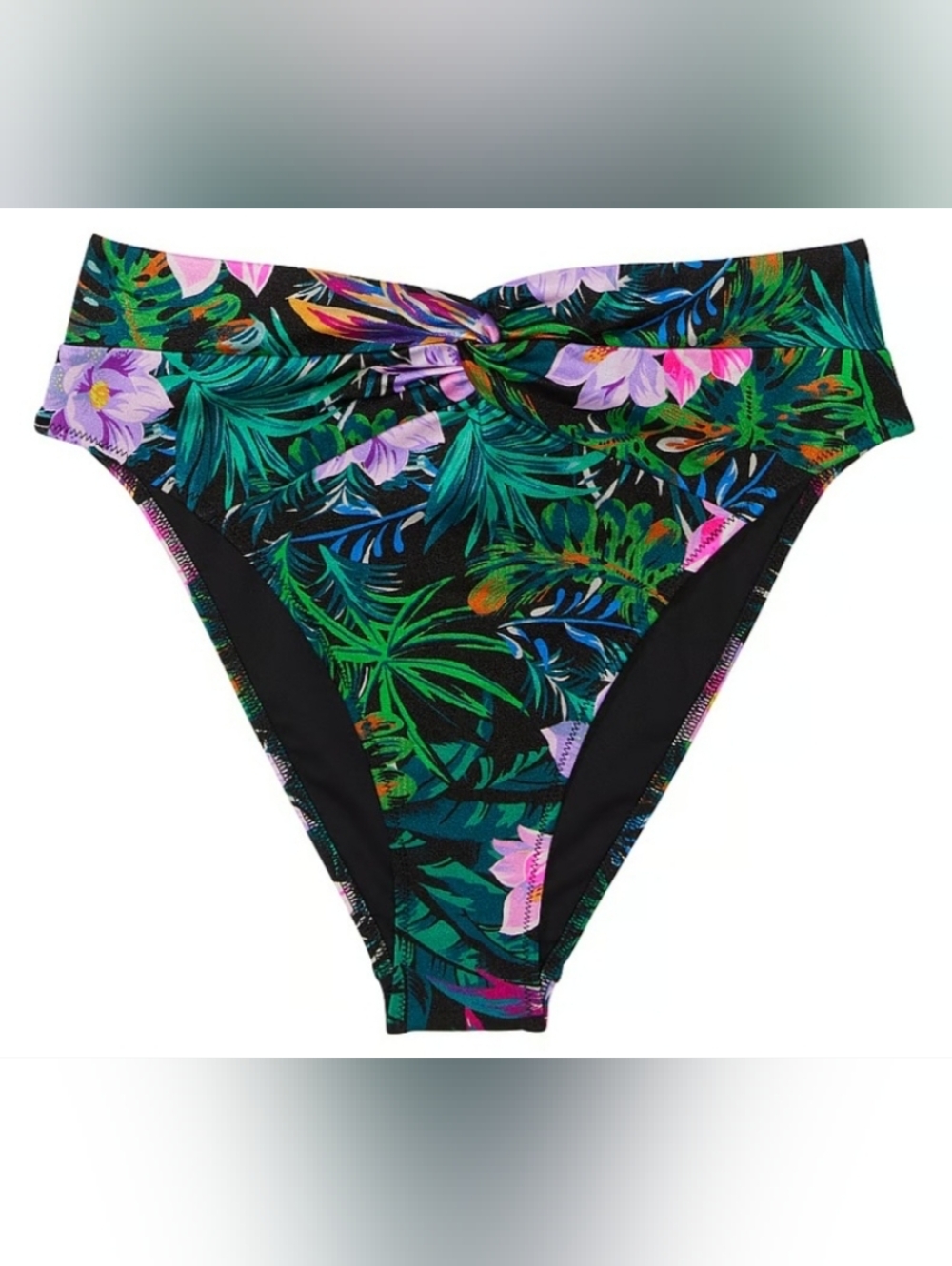 XS S VS Swim High Waist Cheeky Bikini Bottom Tropical Island Getaway